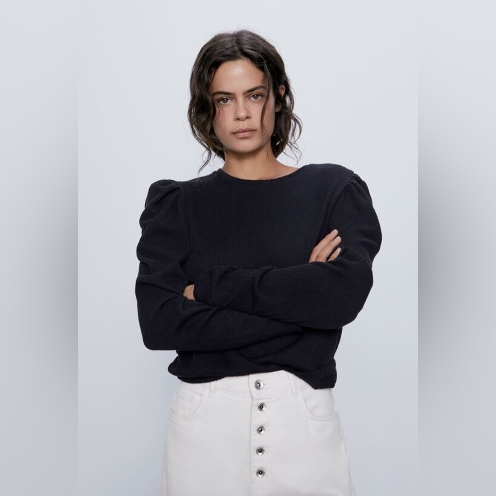 Zara sweater with box shoulders